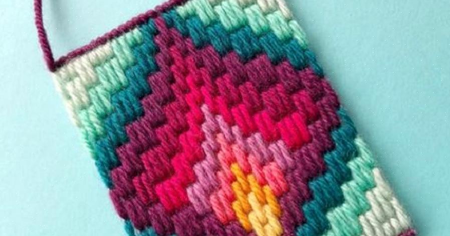 Para chegar a um excelente projeto de bordado Bargello