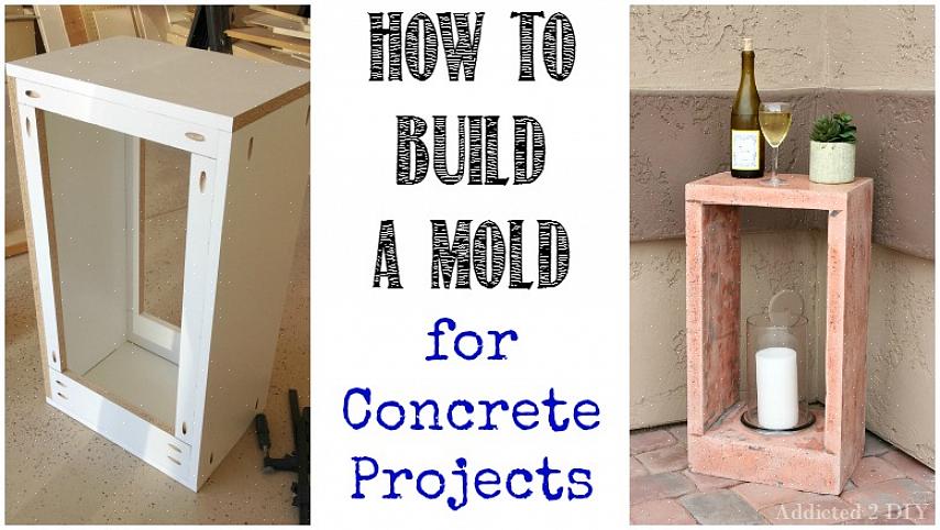 Para criar um molde de concreto