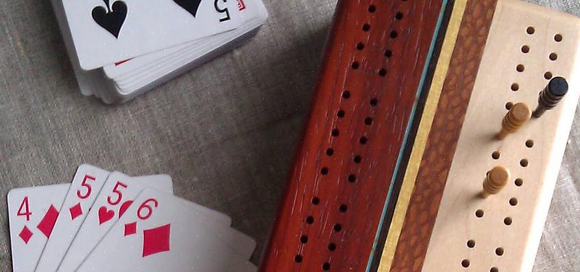 O cribbage é um jogo de cartas que pode ser jogado com dois jogadores