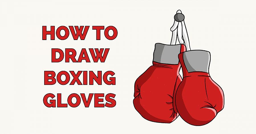 O desenho básico da luva de boxe é a vista superior de uma luva de boxe