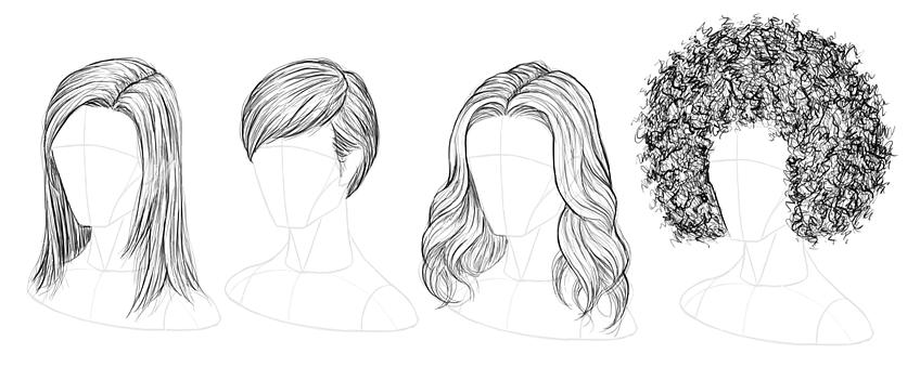 Antes de começar a desenhar seu penteado