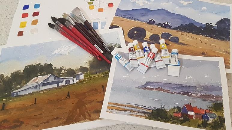 Para começar a pintar em aquarela