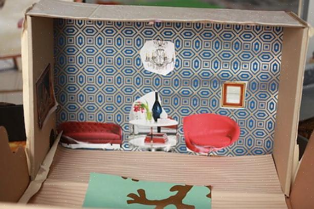 Você pode decorar ainda mais sua casa de bonecas usando mais materiais de arte