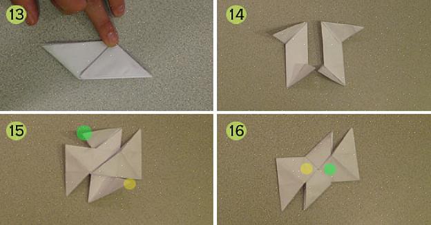 Um papel quadrado é geralmente usado para fazer armas de origami