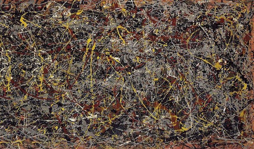 Paul Jackson Pollock é famoso por suas pinturas abstratas