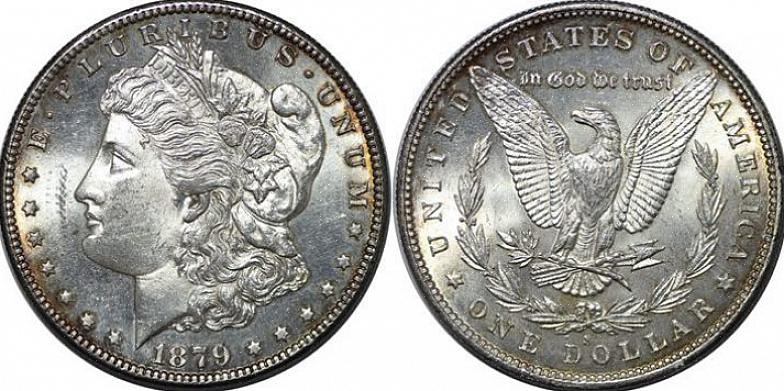 A mais rara é a Morgan Silver Dollar Coin