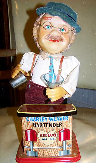 E foi por isso que o brinquedo foi apropriadamente chamado de "Charley Weaver Bartender Toy"