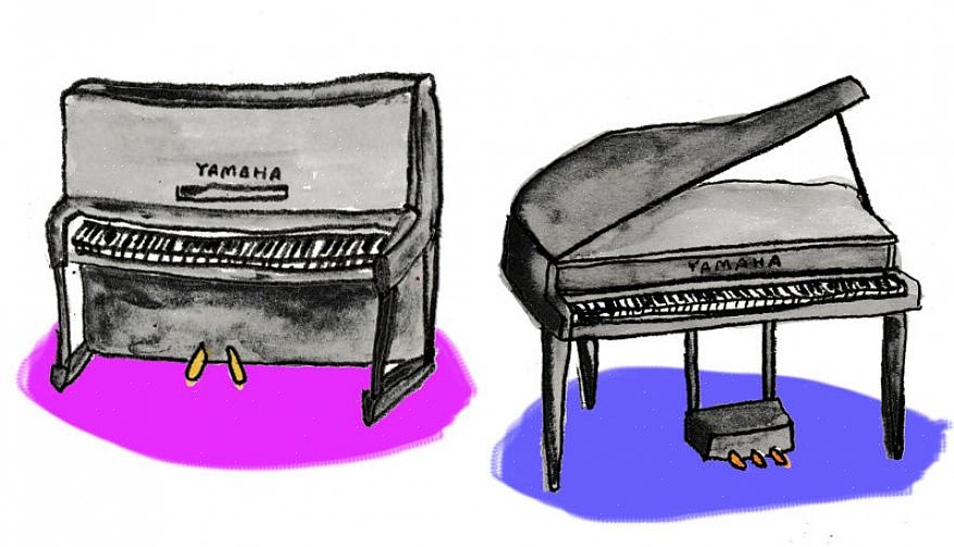 Você pode optar por comprar modelos de piano de cauda usados