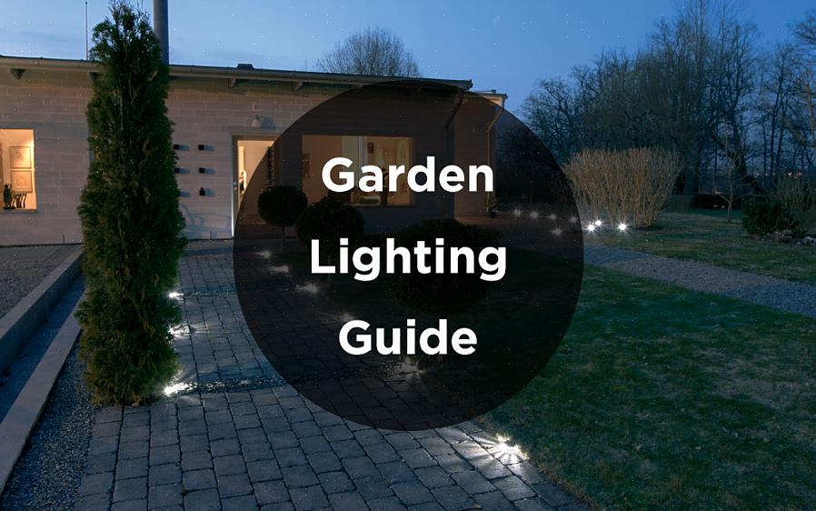 Existem quatro tipos principais de iluminação de jardim - a gás