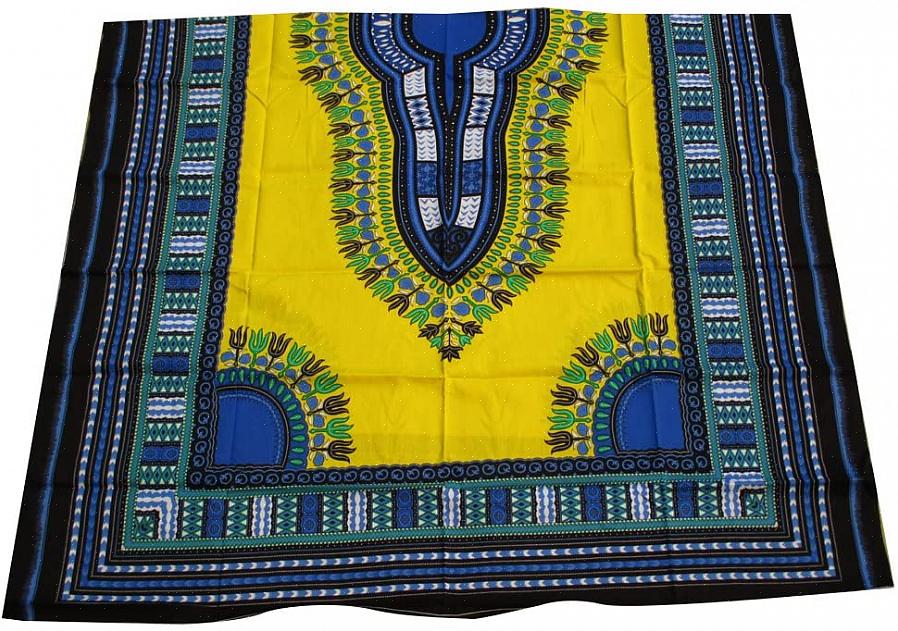 Muitos fabricantes de dashiki também gostam de adicionar apliques de tecido em uma variedade de formas