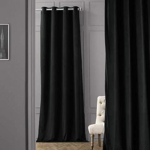 Cortinas de veludo são usadas popularmente como cortinas de teatro
