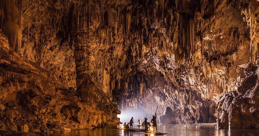 Ao explorar cavernas