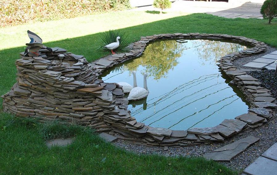 Não fique tremendo só de pensar em dinheiro para o lago do seu jardim