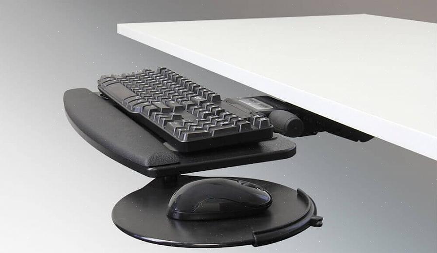 Aqui estão algumas etapas sobre como instalar uma bandeja de teclado em uma mesa de arquivo