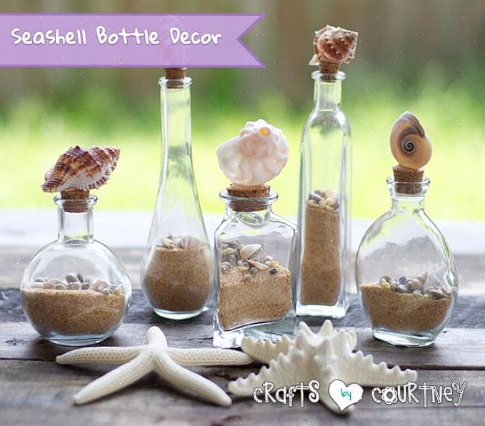 Você pode usar a garrafa de vidro artesanal como uma jarra