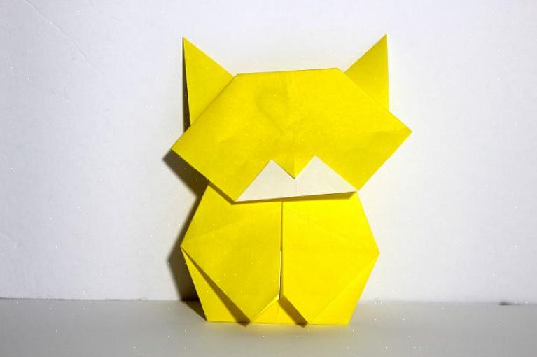 Para fazer um objeto de origami