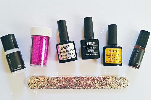 Para fazer um gel de glitter