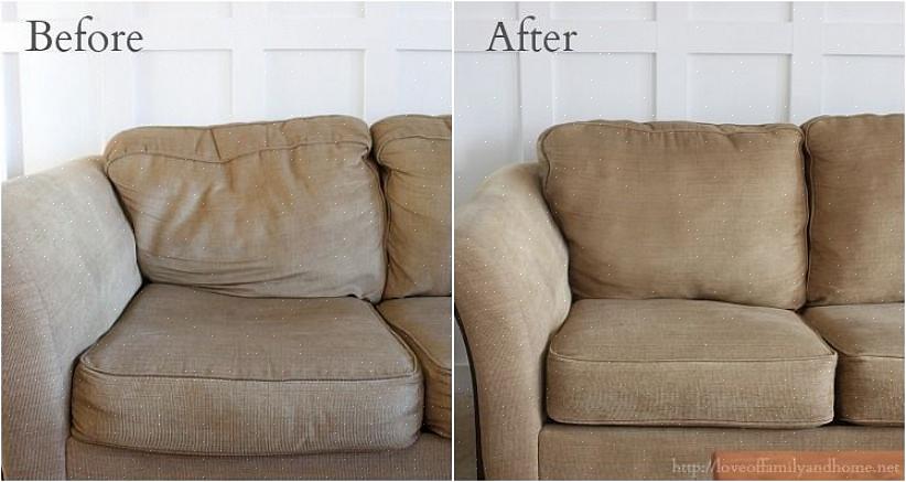 Meça a espessura das almofadas do seu sofá antigo