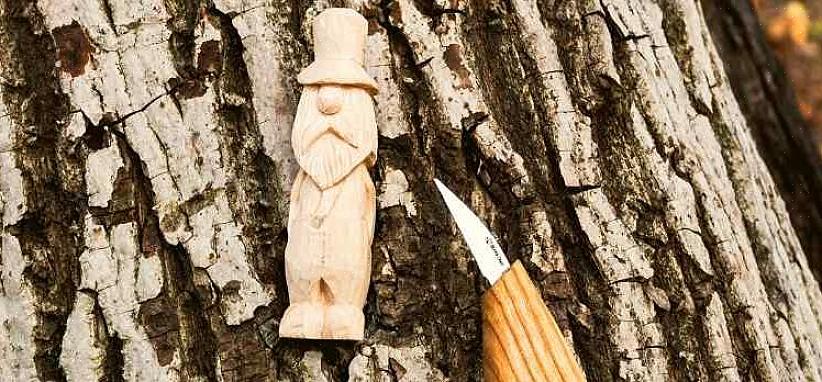 Deve aprender a selecionar ferramentas usadas para entalhar madeira