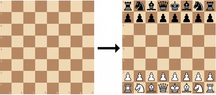 Você terá configurado com sucesso um tabuleiro de xadrez