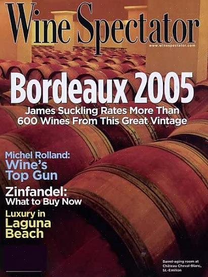 A revista Wine Spectator é considerada uma referência na indústria do vinho