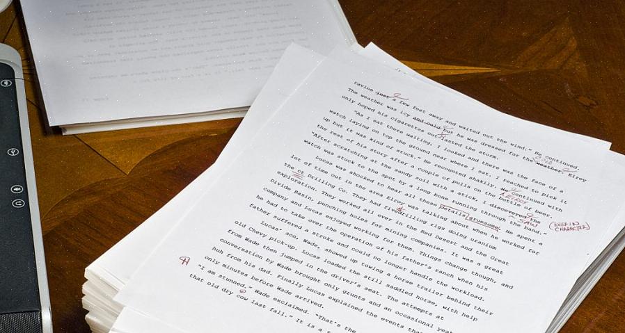 Esta carta é geralmente uma carta digitada de uma página simples que detalha o conteúdo do manuscrito