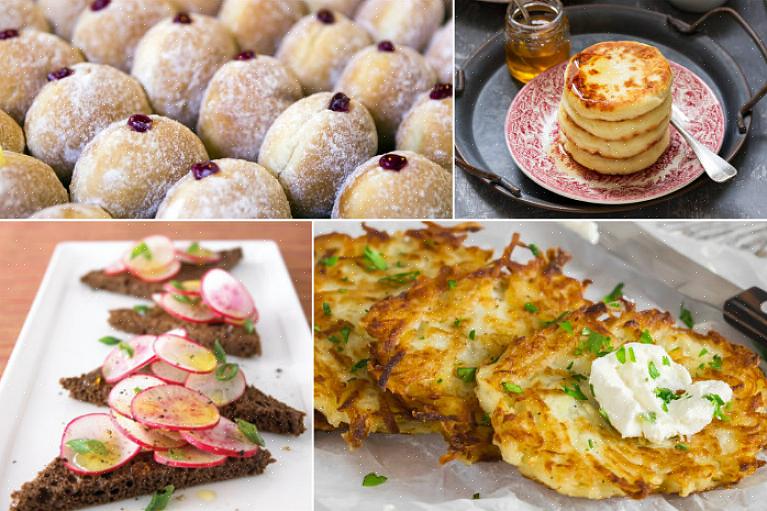 Latkes são alimentos muito importantes do Hanukkah