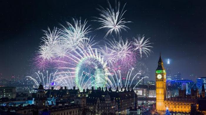 View london conterão listas extensas de exibições de fogos de artifício que estão acontecendo em Londres