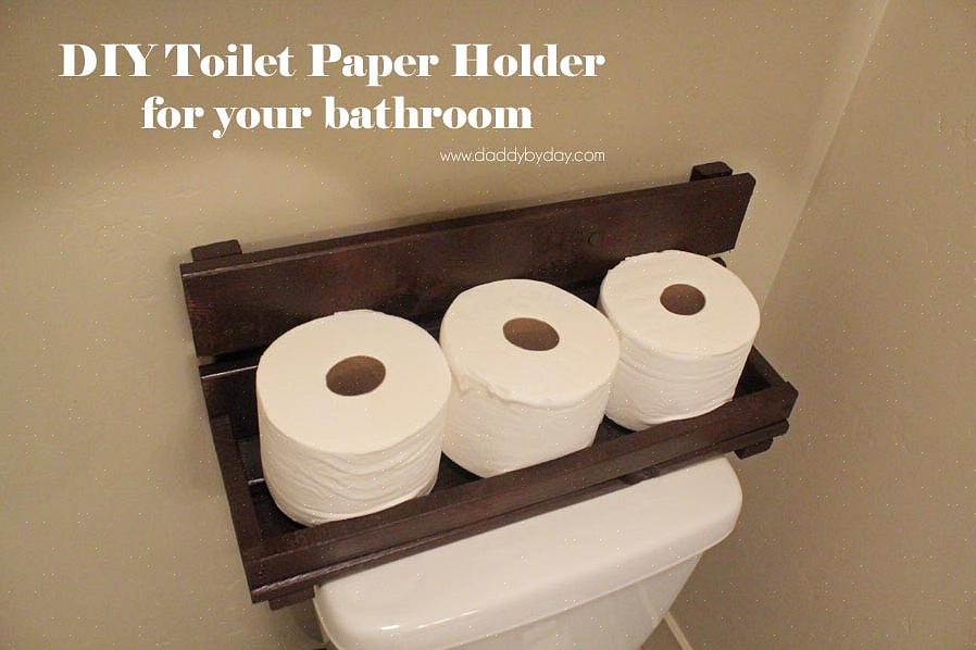 Você precisa posicionar o suporte de papel higiênico em um local conveniente do próprio banheiro