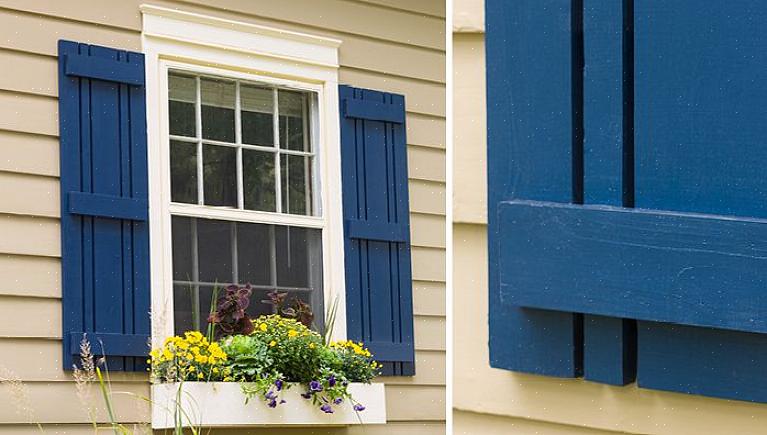 Fazer persianas para o exterior de sua casa adiciona distinção