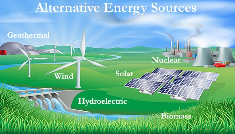 O vento como fontes alternativas de energia