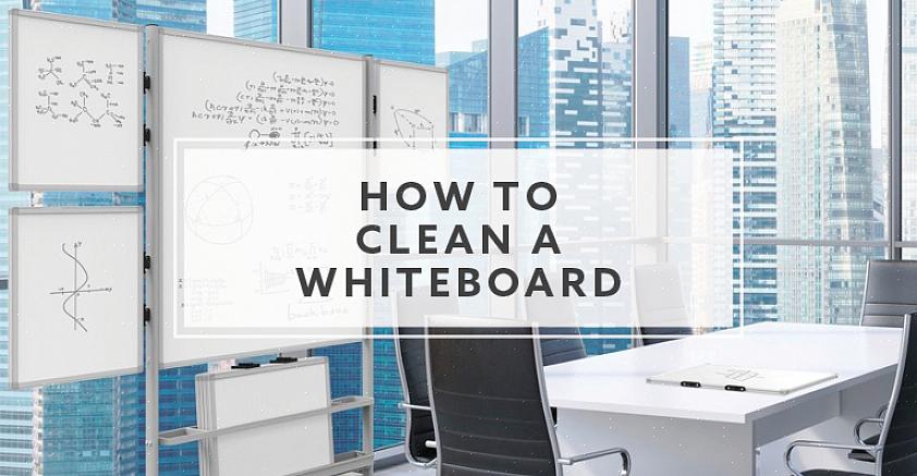 Aqui estão alguns métodos que você pode usar para limpar a borracha de quadro branco
