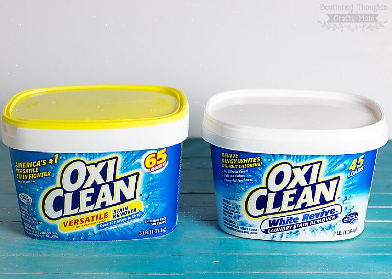 Ter Oxiclean em casa será muito útil para qualquer solução de limpeza de que você precise