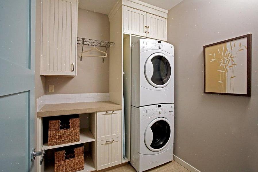 Você precisa determinar em que espaço gostaria de colocar sua lavadora
