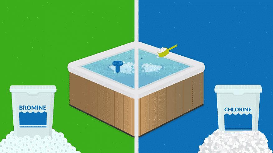 O bromo pode ser colocado na água da piscina em forma de comprimido ou em forma de mistura líquida