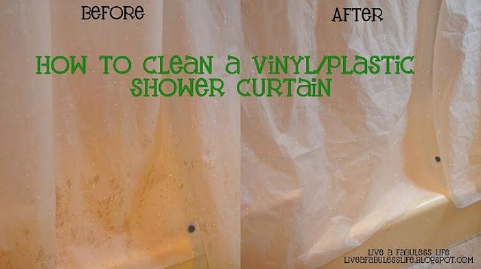 Manter um chuveiro limpo inclui manter uma cortina de chuveiro limpa