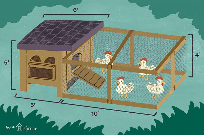 Você também precisará de tela de arame para a parte do quintal de seu galinheiro