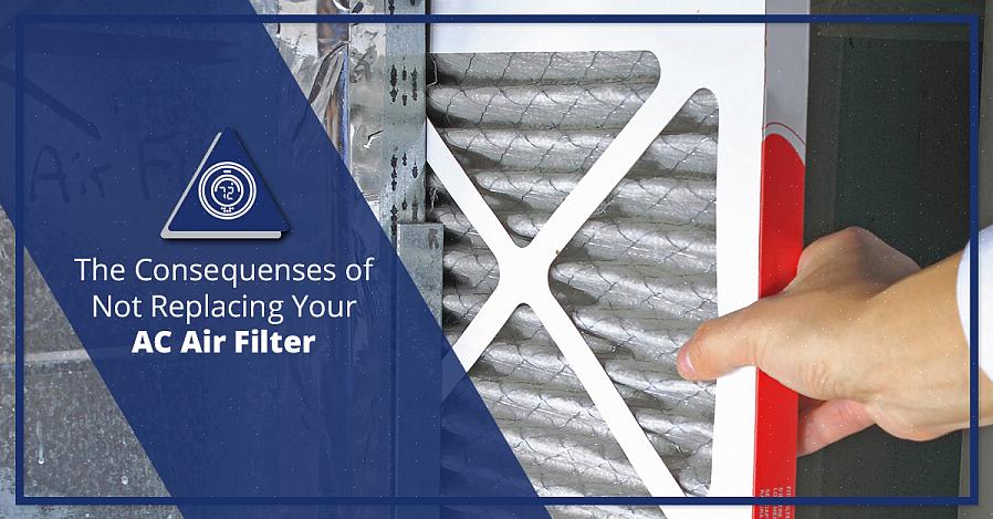 Substituir o filtro do ar condicionado regularmente não só melhorará a eficiência do ar condicionado