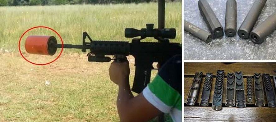 A próxima etapa é trabalhar com o adaptador para que você possa anexar o silenciador da arma à arma