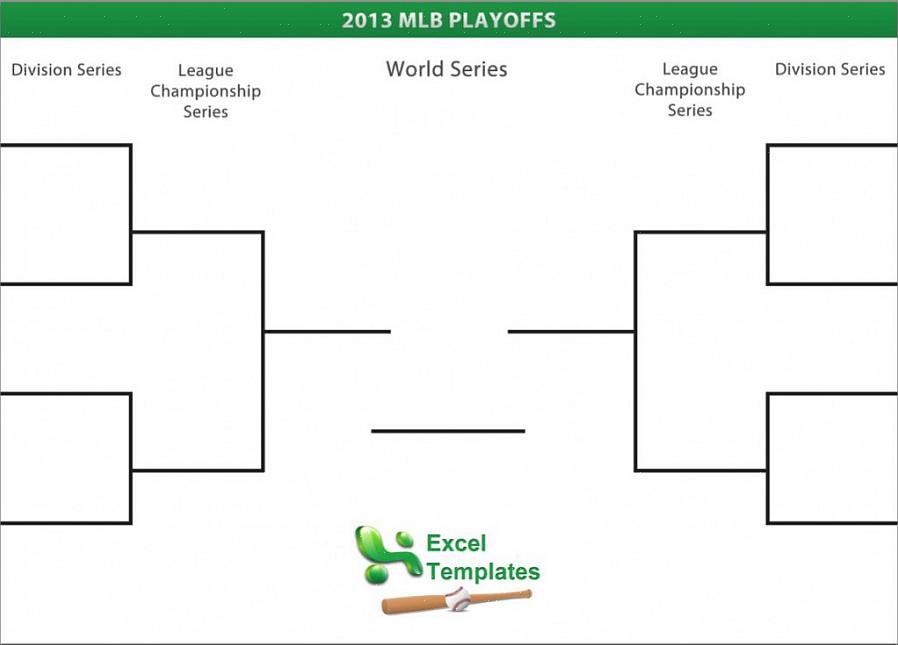 Uma chave de playoff da MLB (liga principal de beisebol) é simplesmente um gráfico visual para mostrar quais