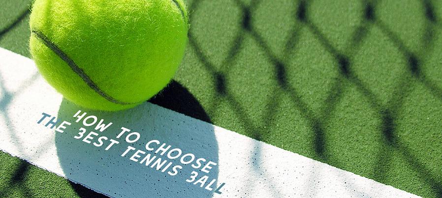Existem diferentes bolas disponíveis para as várias superfícies das quadras de tênis