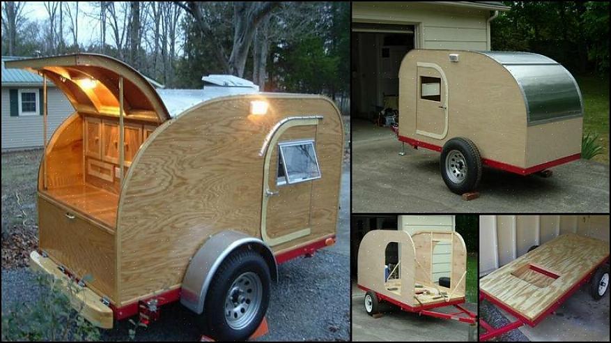 Você pode economizar muito dinheiro construindo seu próprio trailer de campista em forma de lágrima