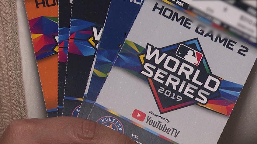 Então você pode ter sorte se tentar encontrar seus ingressos para a World Series lá