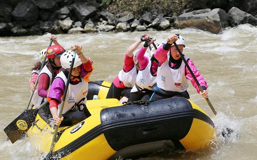 Depois de decidir fazer rafting no rio