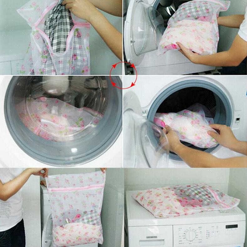 Use sacos de roupa suja para guardar os brinquedos dos seus filhos