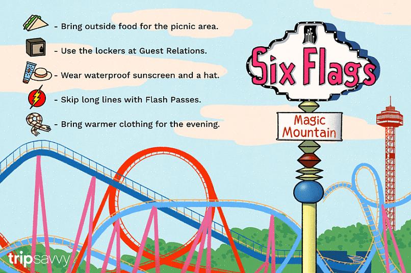 O primeiro passo para planejar uma viagem a um parque temático Six Flags é escolher qual deles ir