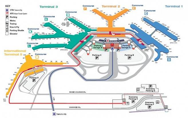 O aeroporto JFK possui oito terminais principais