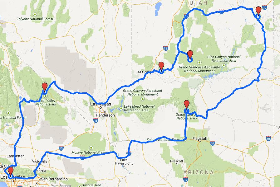 O planejador de viagens permitirá que você imprima o mapa da rota