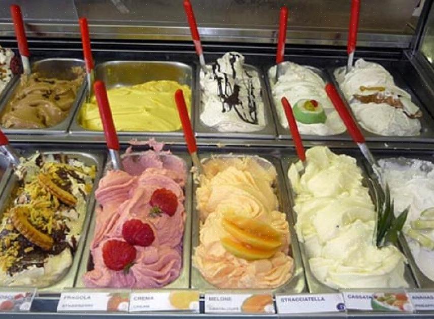 Quando você estiver pronto para colocar sua mistura de gelato na sorveteira