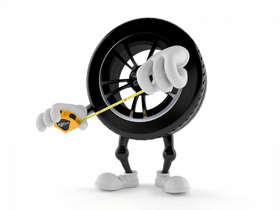 As sugestões apresentadas aqui são ideias sobre como você pode medir o tamanho dos pneus do seu veículo